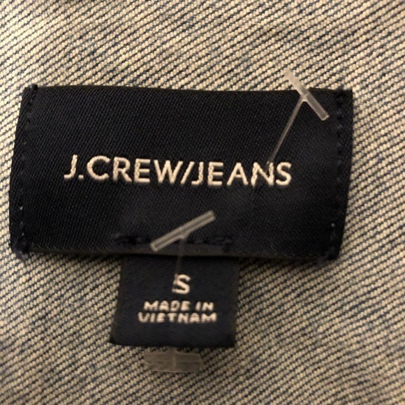 J.Crew Jeans Jacket Women’s Small S Blue Button Up Front Pockets Cotton Blend - Picture 5 of 6